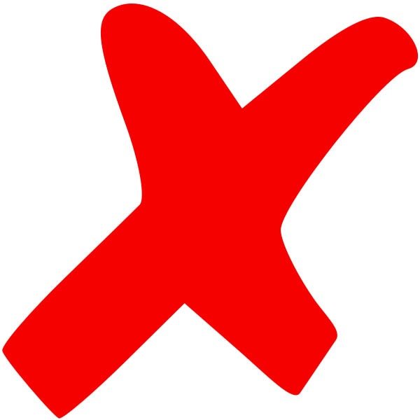 detener los antojos con la X roja