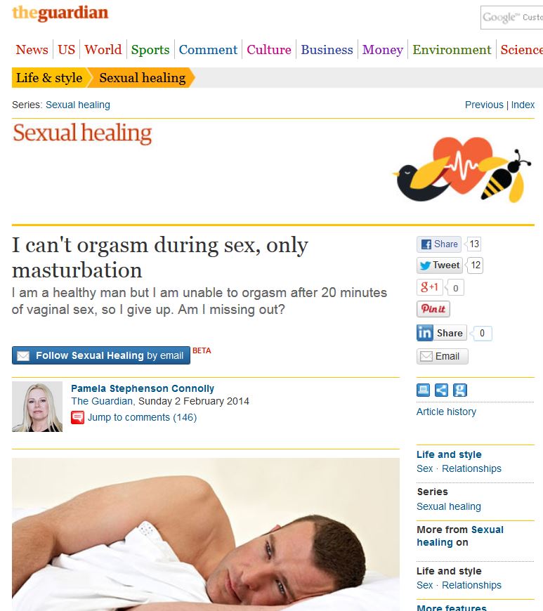 I can't orgasm during sex, only masturbationâ€ â€“ Your Brain ...