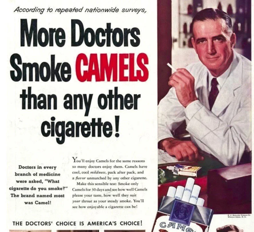 Повеќе лекари пушат камили од која било друга цигара!