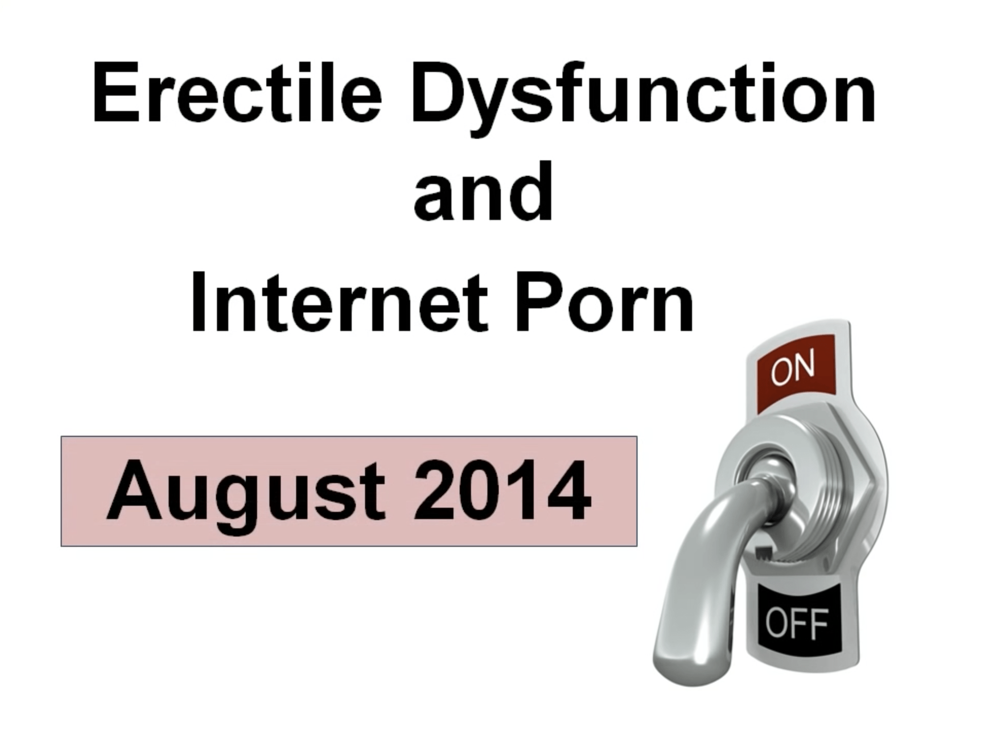 Porn-Induced Erectil Dysfunksjon (2014)